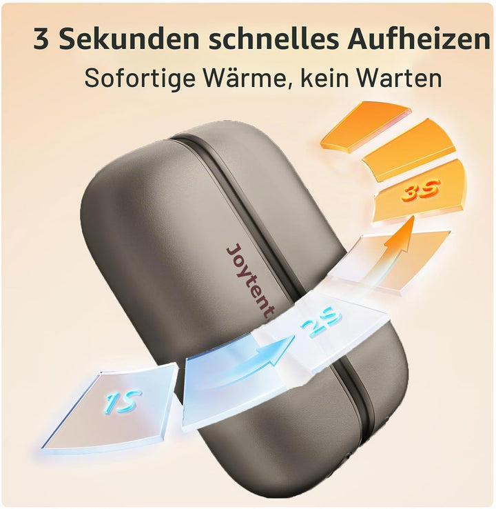 Handwärmer Taschenwärmer Elektrisch, 10000mAh 2 in 1 Handwärmer Tragbar Magnetisch, 3 Wärmestufen, T