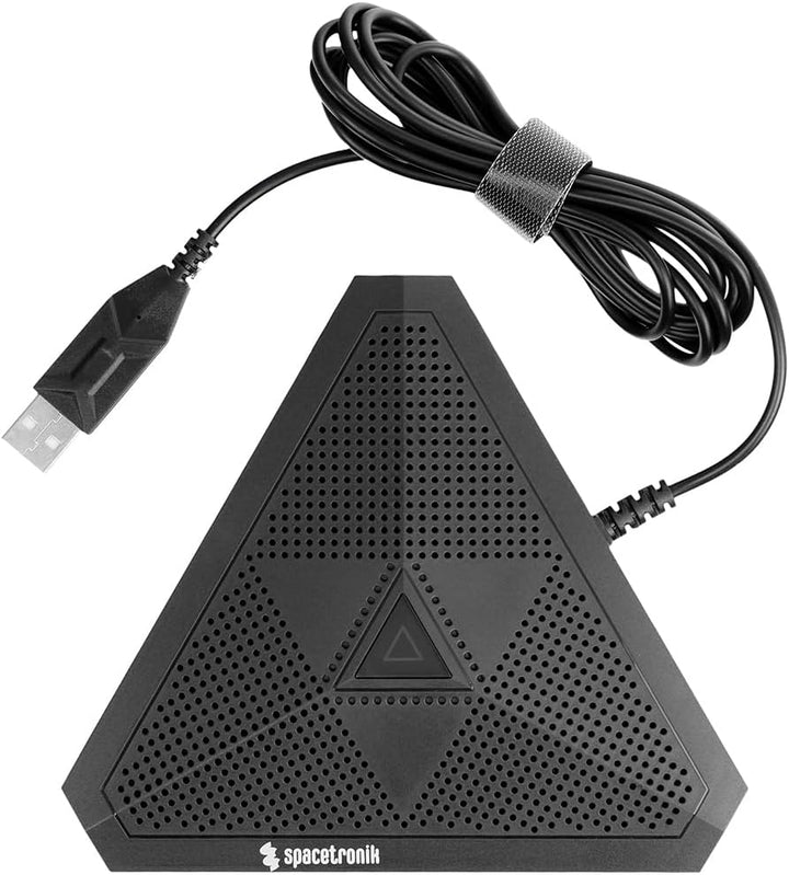 Spacetronik USB Konferenzmikrofon ohne Lautsprecher, USB Mikrofon PC mit Geräuschunterdrückung, Stum