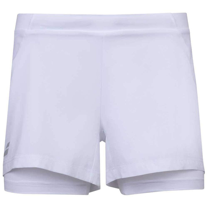 Babolat Damen Kurze Hose Exercise Short Women L Weiss, L Weiss