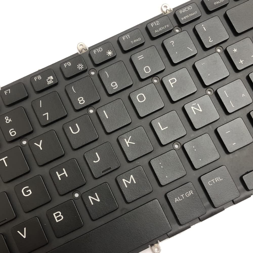 Gintai Spanische Tastatur mit Hintergrundbeleuchtung für Dell Alien-Ware M15 R1 ALW15M, M17 R1 ALW17