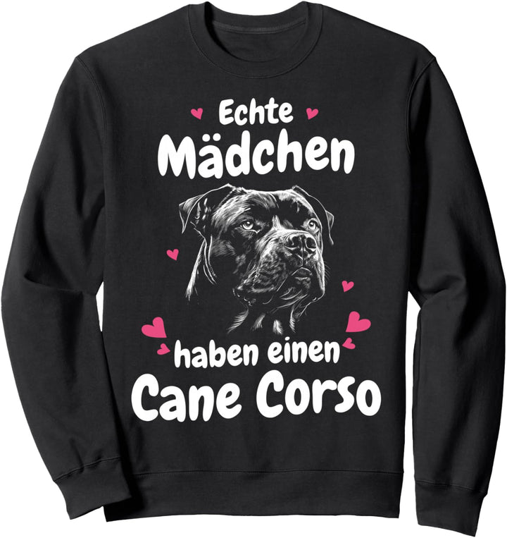 Cane Corso Hund Echte Mädchen haben einen Cane Corso Sweatshirt