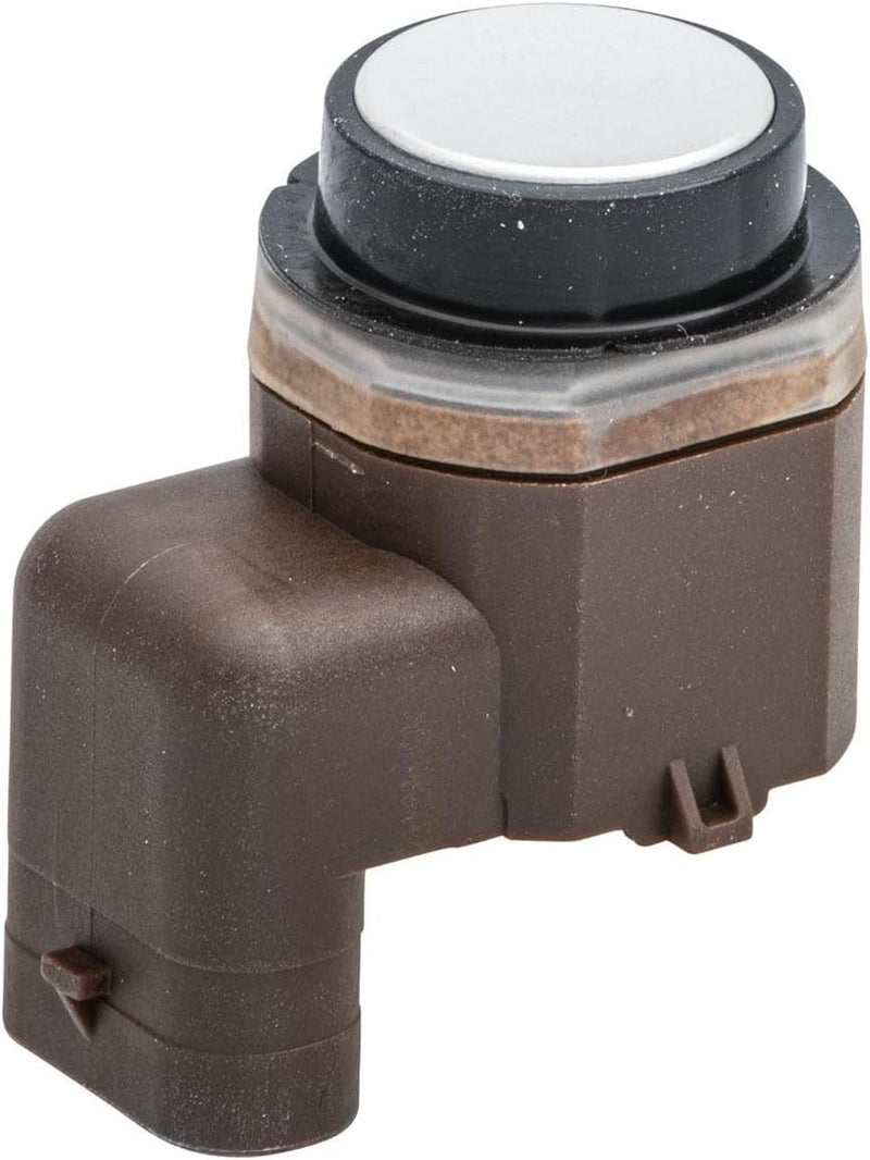 HELLA 6PX 358 141-321 Sensor, Einparkhilfe - gewinkelt - 3-polig - gesteckt - lackierbar - mit Befes