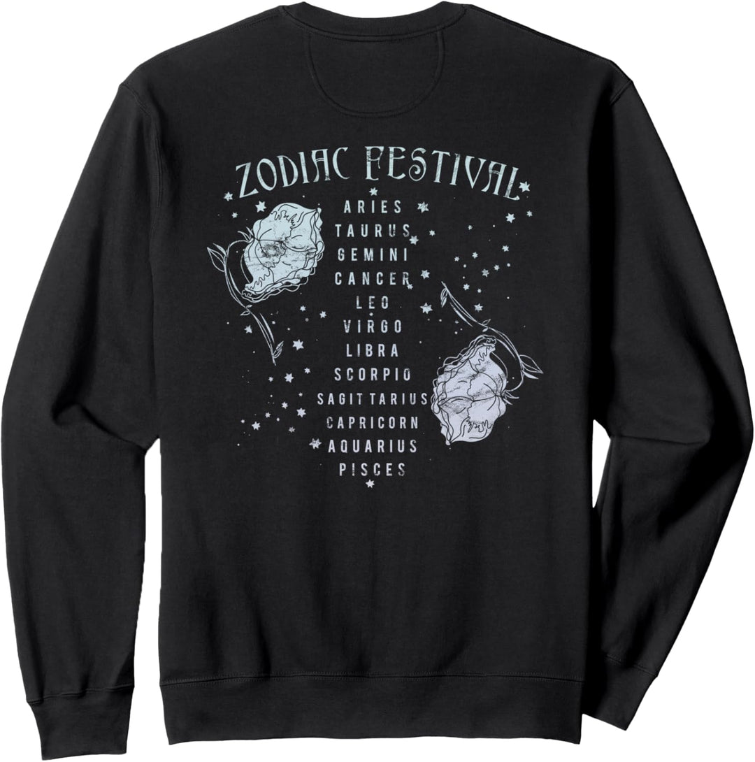 Zodiac Festival Moon & Roses Sweatshirt