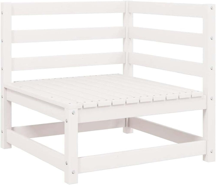 vidaXL Garten Ecksofa mit Kissen, Modular Gartenmöbel, Sofa Lounge Sessel für Garten Terrasse Balkon