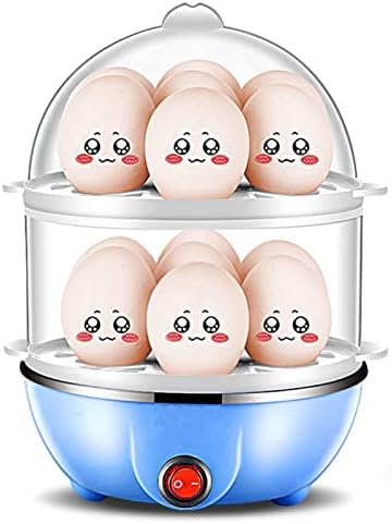 Eierkocher, Eierkocher für Zuhause, 350 W, 2 Schichten, 14 Eier pro Mal, automatische Abschaltung, s