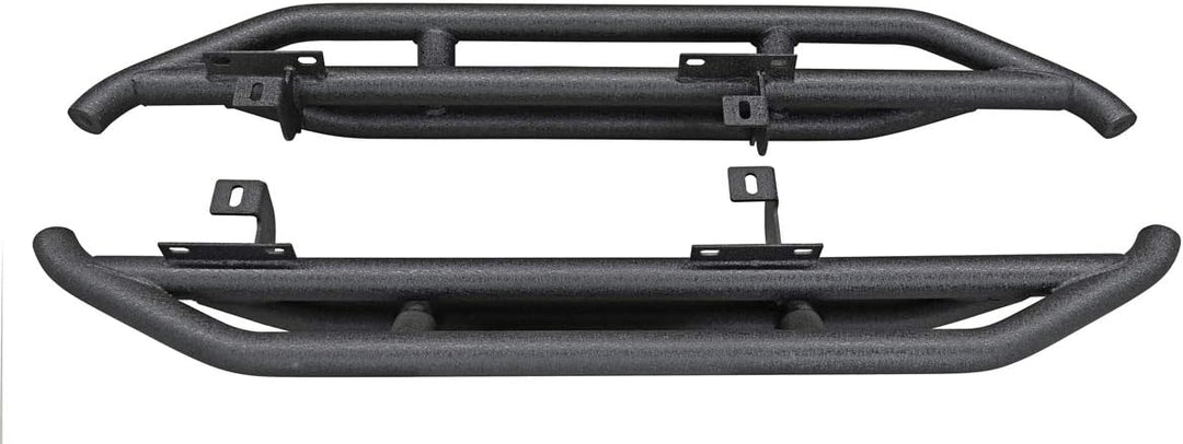 Schwarze Black Rock Slider Rails Trittbretter Schwellerrohre mit Teilegutachen - passend für den 2-T