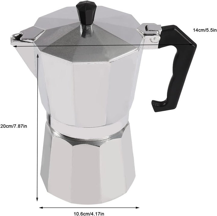 Mini Heizplatte Elektrische Mini Single Hot Plate Espresso Herd 500W 6 Tassen (Espresso Maker mit He