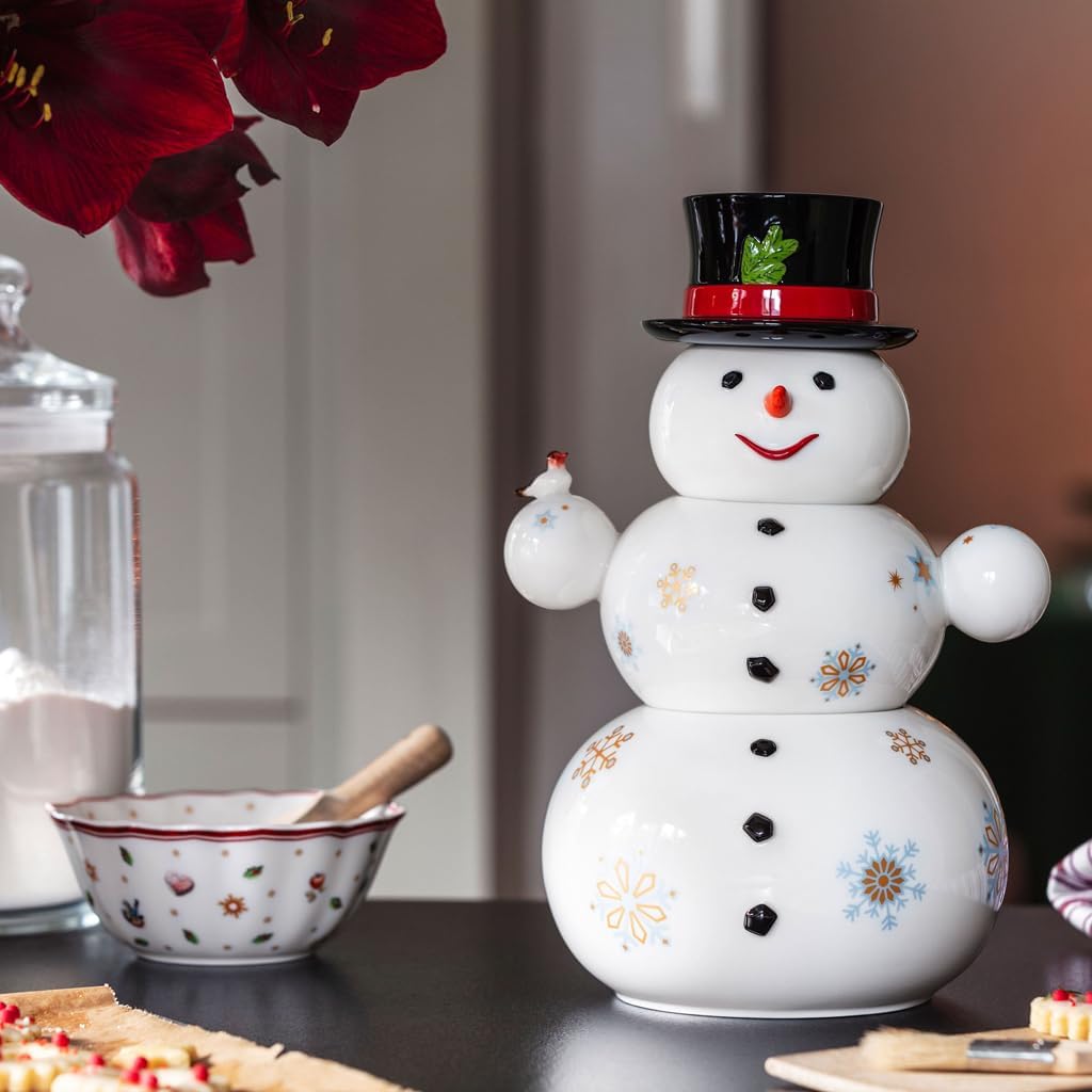 Villeroy & Boch – Christmas Toys Memory Dose, drei übereinander gestapelte Dosen, Gebäckdose in Schn