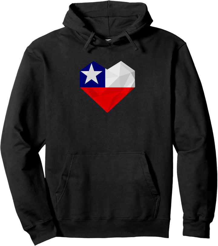 Lieben Sie Chile Flagge Polygon, chilenischen Stolz Pullover Hoodie