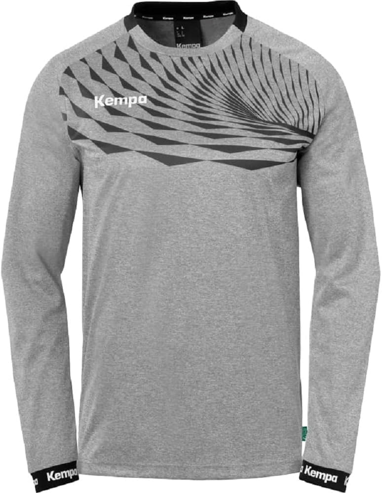 Kempa Herren Jungen Langarm Sport Pullover M Dark Grau Melange/Anthra, M Dark Grau Melange/Anthra