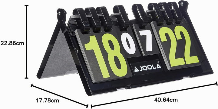 JOOLA Anzeigetafel Result Zählgerät Schwarz 36x21, Schwarz 36x21