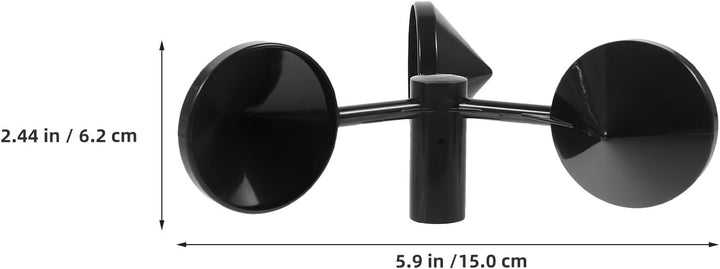 UPKOCH 4 Stück Windgeschwindigkeitssensor Becher aus Abs DREI Becher Anemometer Ersatzteile Wetterbe