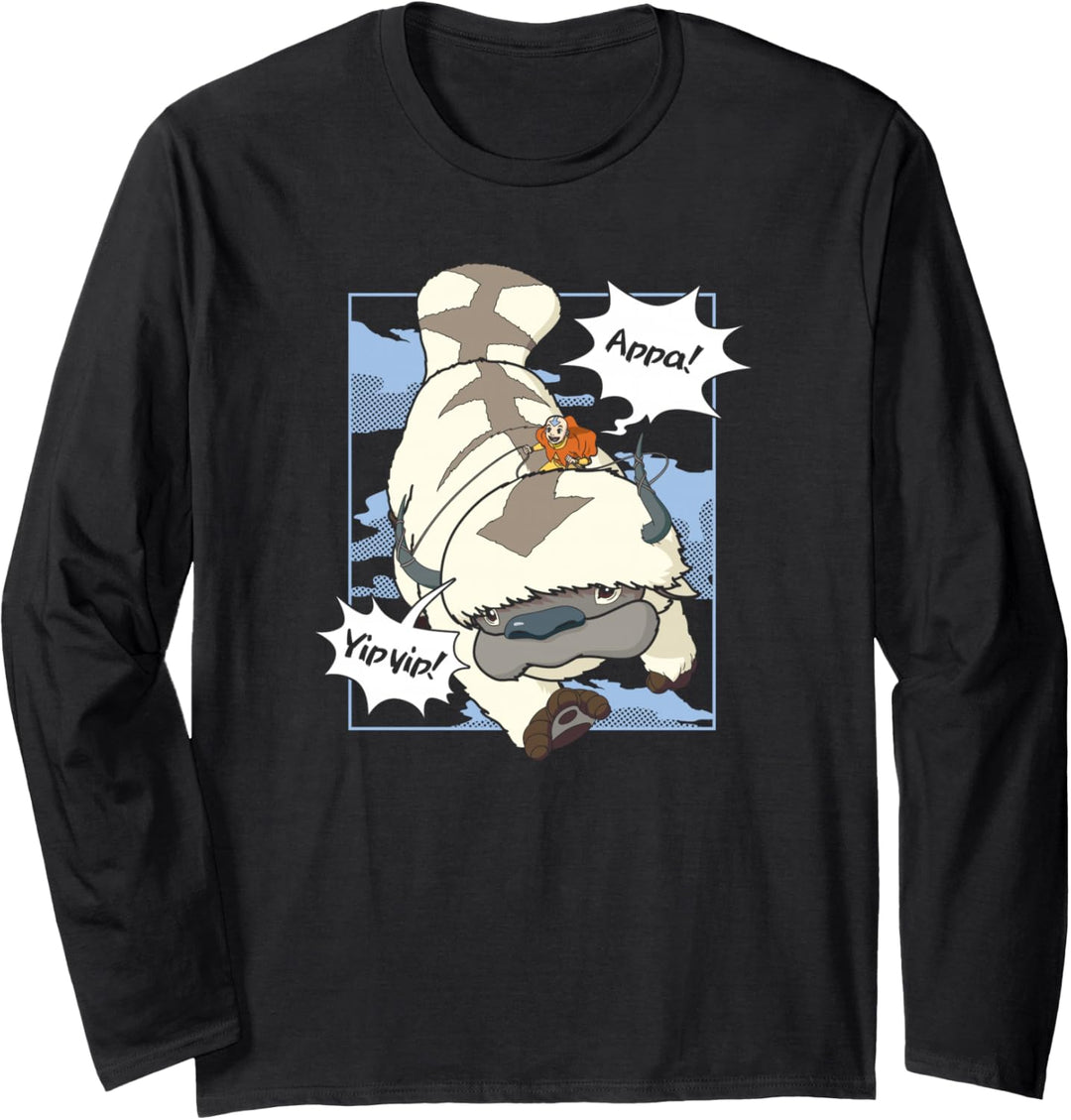 Avatar: The Last Airbender Appa Flight Yip Yip! Langarmshirt