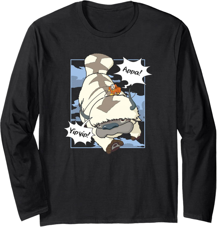 Avatar: The Last Airbender Appa Flight Yip Yip! Langarmshirt