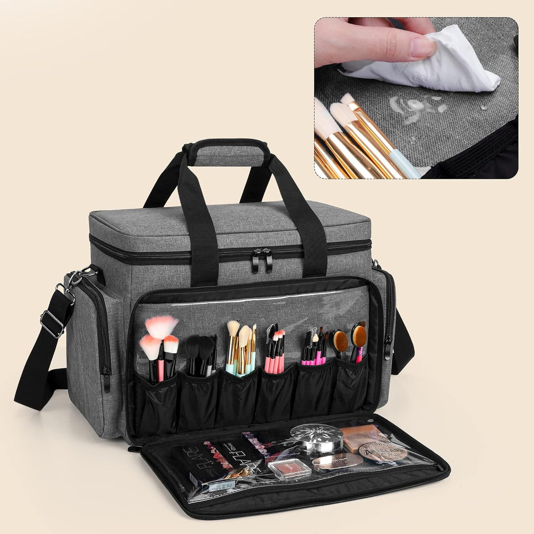 BAFASO Make Up Organizer Tasche, Kosmetik Aufbewahrung für Make Up, Grosse Kosmetiktasche für Make U