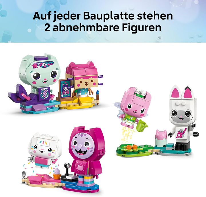 LEGO Gabbys Puppenhaus Gabbys Katzenfreunde - Spielzeug mit 6 Tierfiguren inkl. Meerkätzchen und Kit