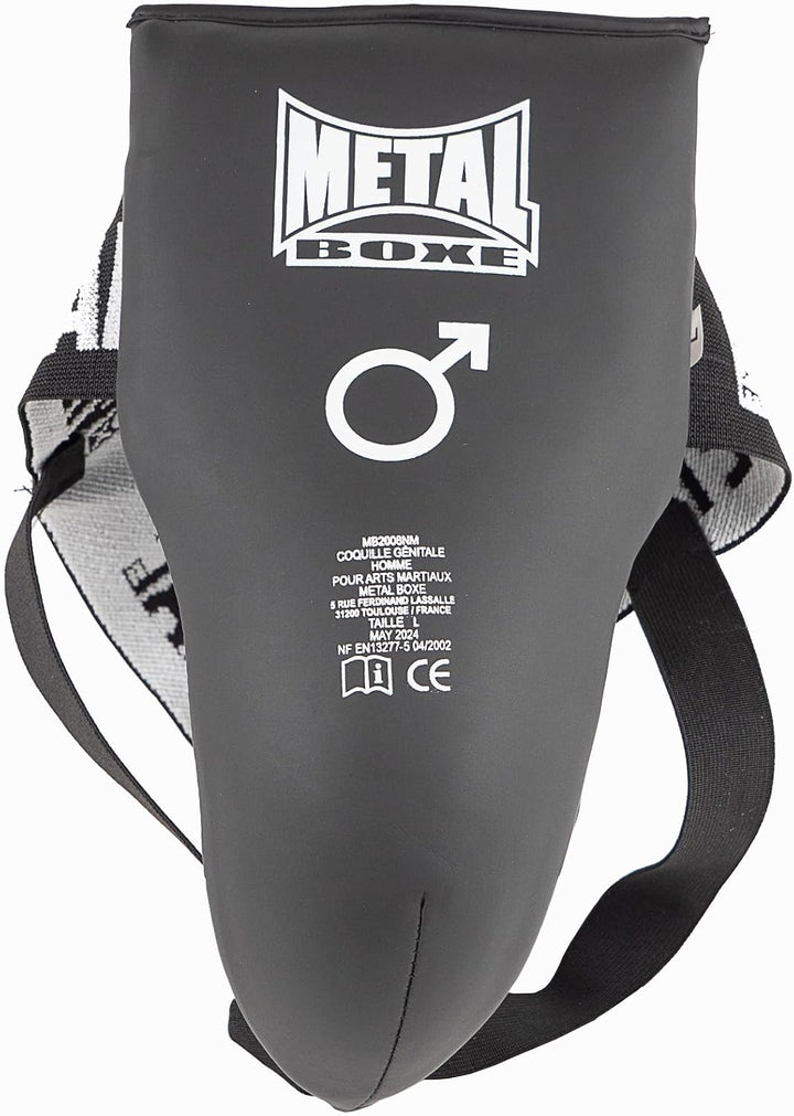 METAL BOXE Semi-Pro Tiefschutz für Herren, Herren, Semi-pro XL Schwarz, XL Schwarz