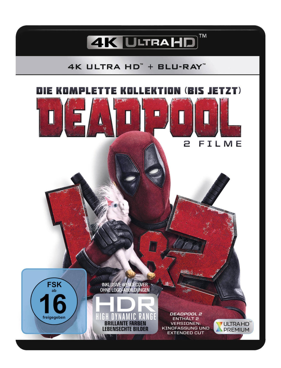 Deadpool 1+2 (3 Blu-rays 4K Ultra HD) (+ 3 Blu-rays 2D), 4K