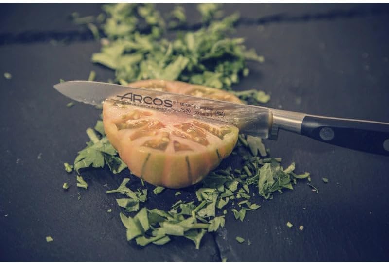 Arcos 232000 Serie Riviera - Tomatenmesser - Klinge aus Nitrum geschmiedetem Edelstahl 130 mm - Hand