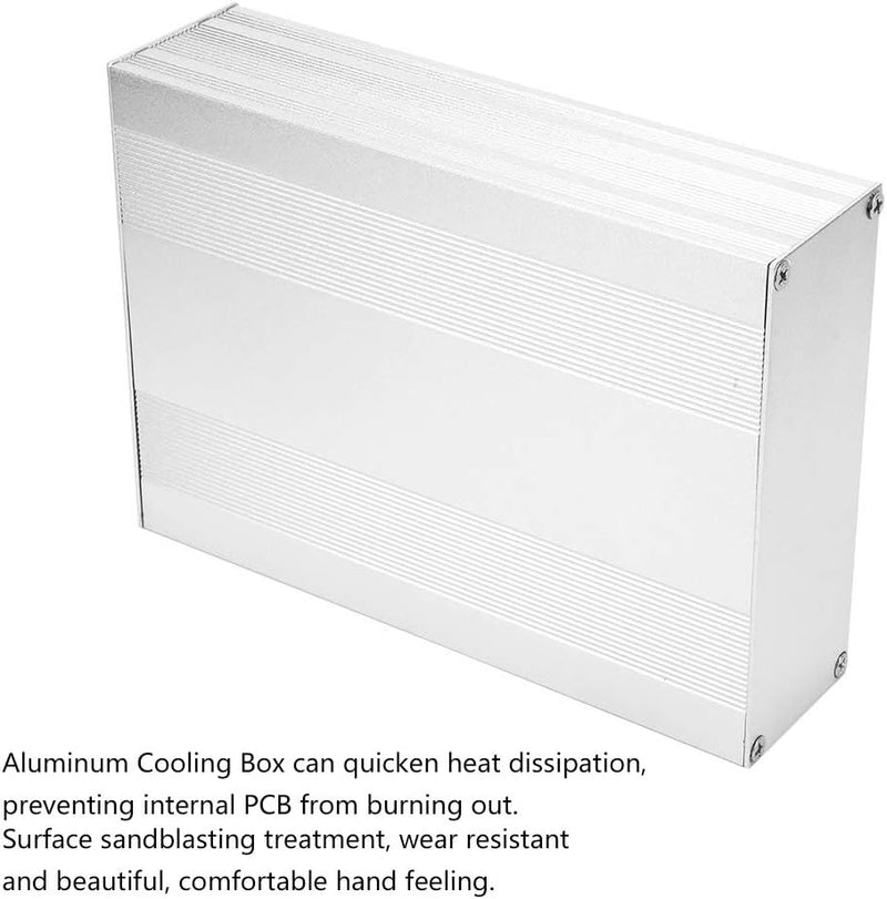 Aluminiumgehäuse PCB Instrumentenkühlbox Unterputz-Anschlusskästen Elektronisches Projektgehäuse 54