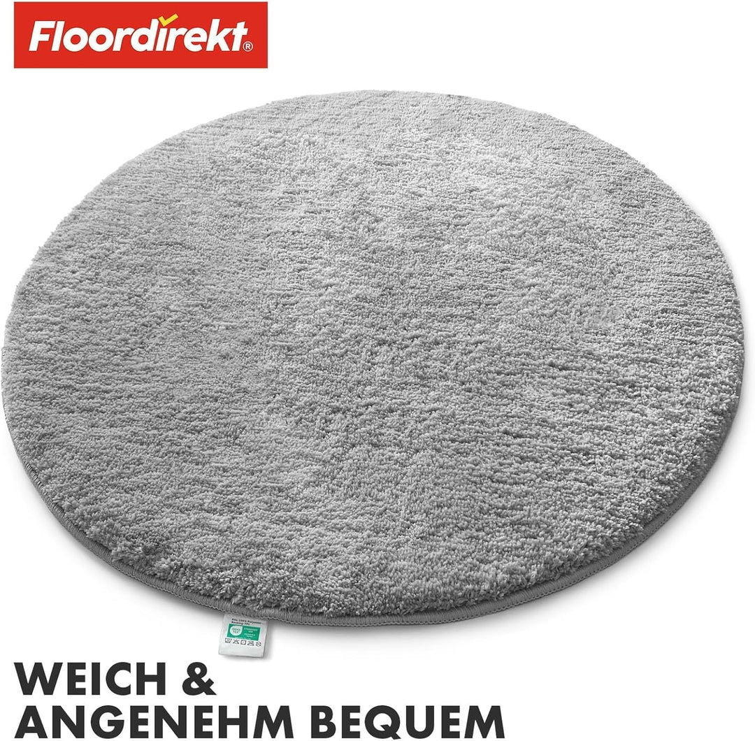 Floordirekt Badematte Sky - Badezimmerteppich - Weicher, dichter Hochflor - Rutschhemmend & Schnell