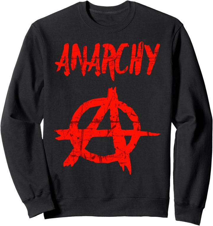 Anarchie Anarchistisches Symbol in rot Sweatshirt