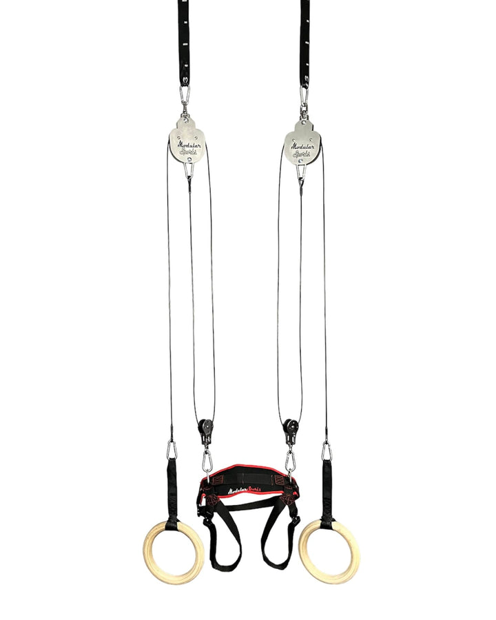 ModularSports FlyFit Extended - Fitnessgeräte für Zuhause mit Flaschenzugsystem zur Körpergewichtred