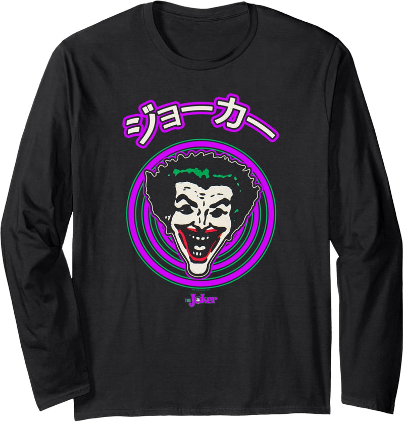 Batman Joker Kanji Face Spiral Langarmshirt