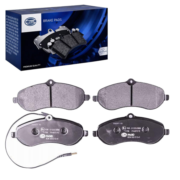 HELLA PAGID 8DB 355 013-411 Bremsbelagsatz - T1708 - Dicke/Stärke: 18.3mm - Bremssystem: Lucas - mit
