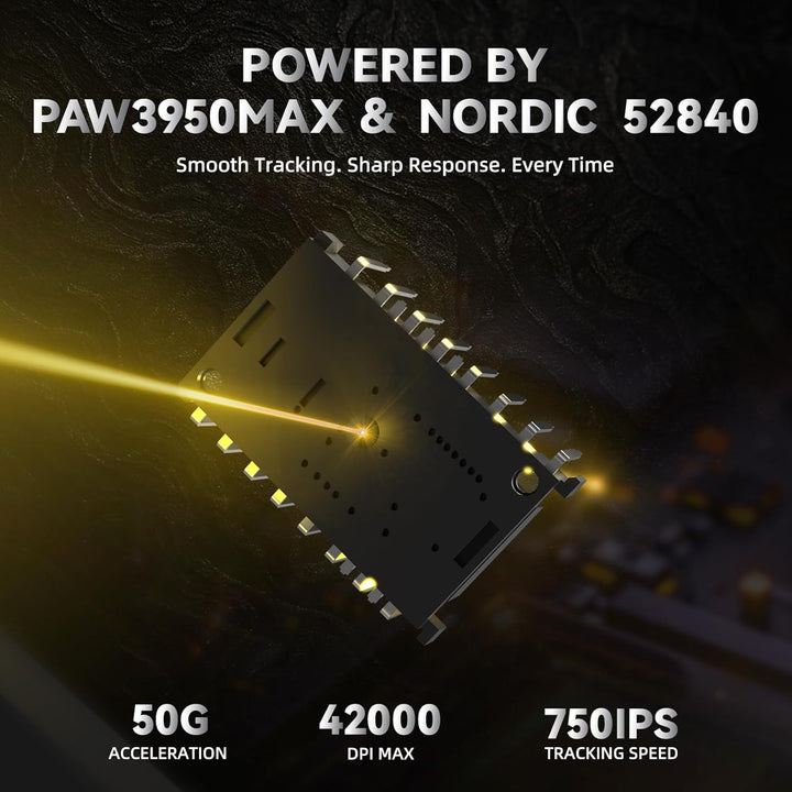 ATTACK SHARK R11 Ultra Carbonfaser 8000Hz Kabellose Gaming-Maus, 49g Superlight, 42000 DPI, 20000 FP