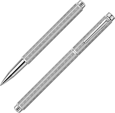 Caran d'Ache Chevron Tintenroller Rhodium, 1 Stück (1er Pack)