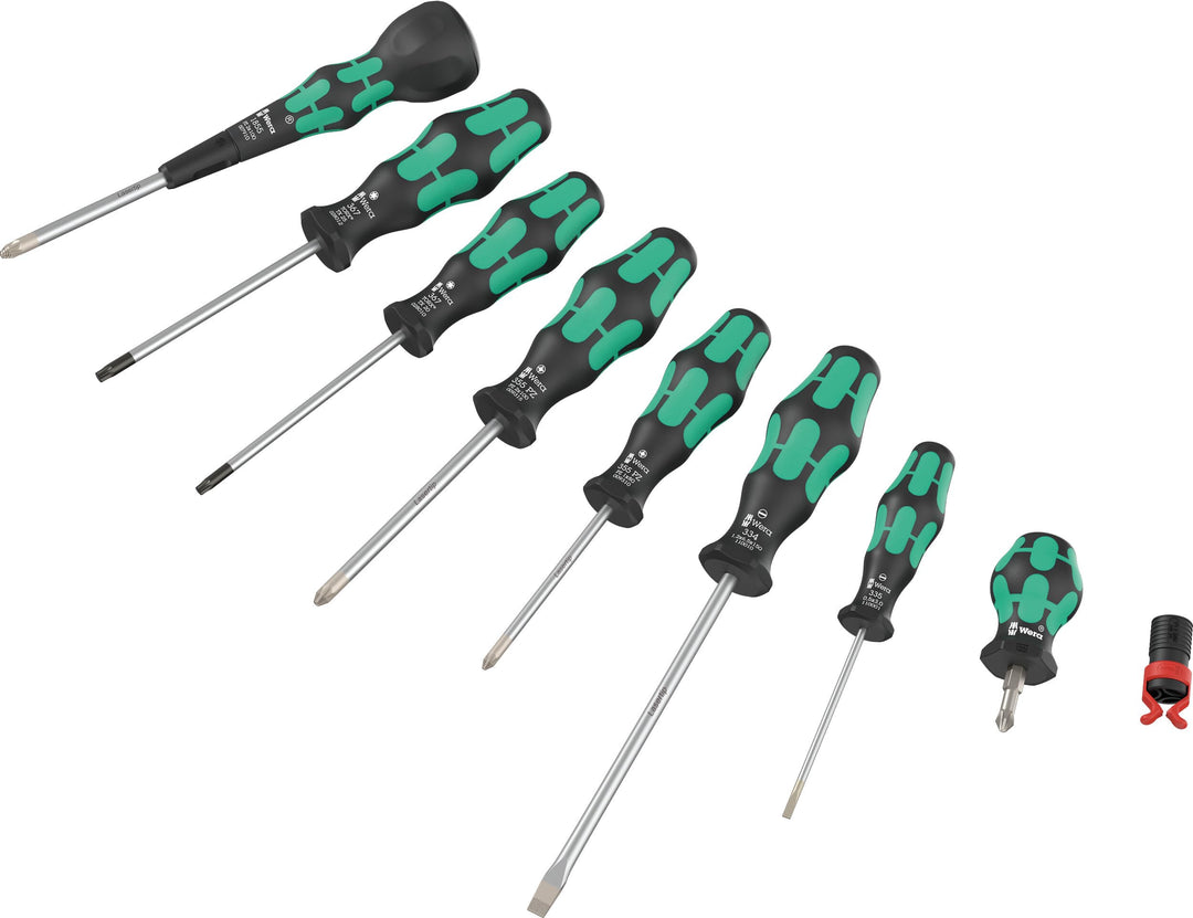 Wera 05134029001 9528 Ball-Grip Set 2, Schraubendreher-Satz, 9-teilig