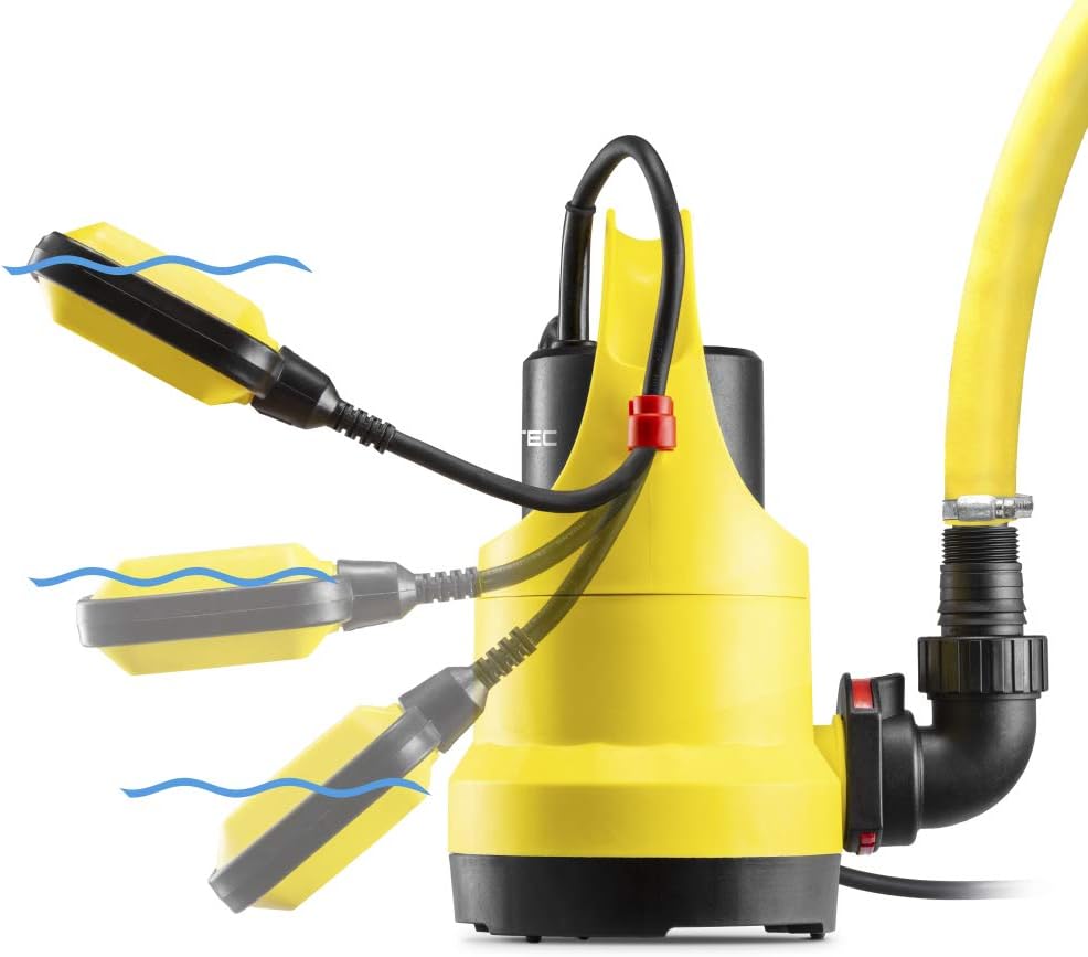 TROTEC Klarwasser-Tauchpumpe TWP 4006 E IPX8 Schutzart, 400 W, 7,5 m Förderhöhe, 7.300 l/h Förderlei