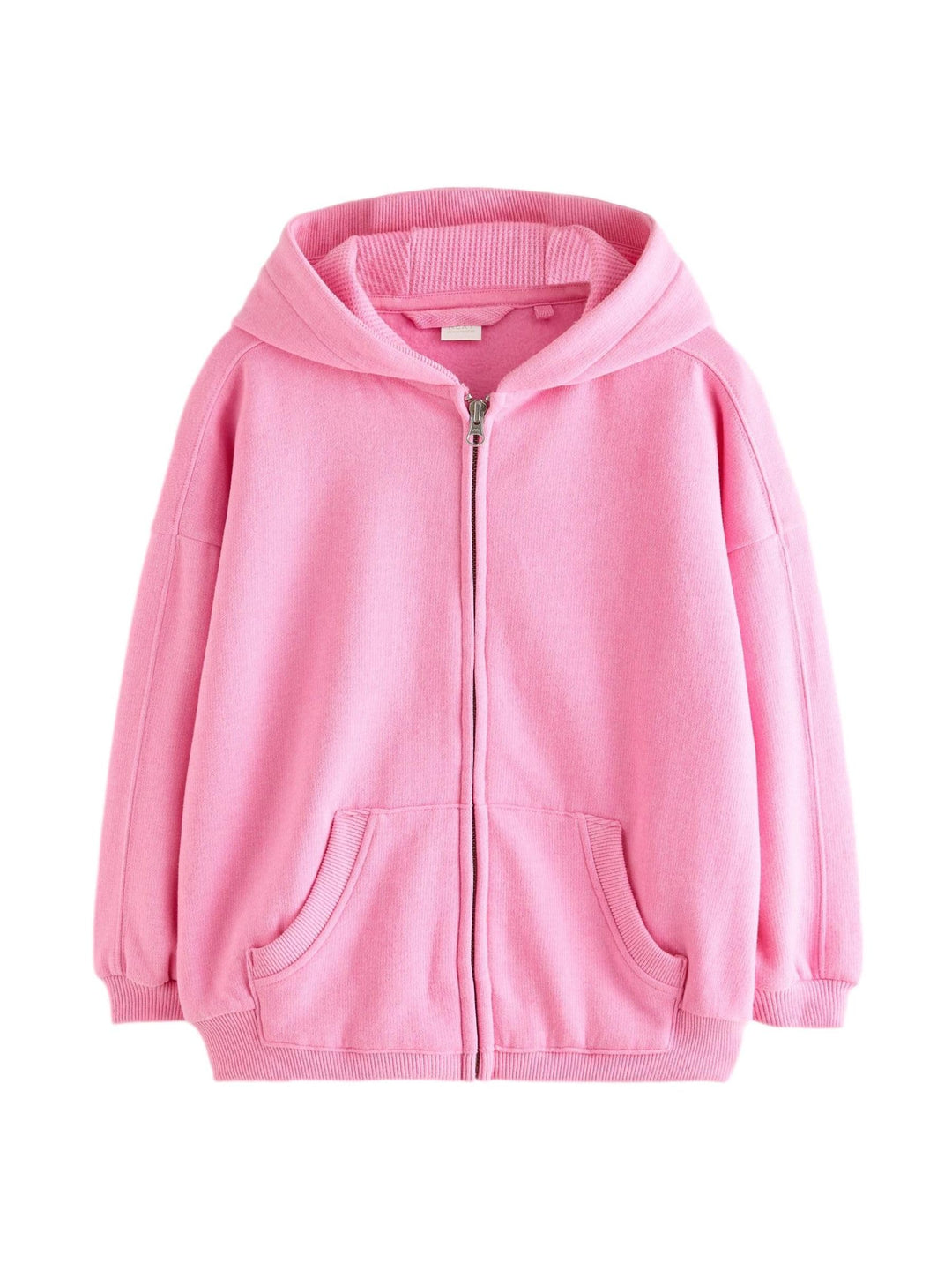 NEXT Mädchen Standard Kapuzenjacke mit durchgehendem Reissverschluss 98 Blush Pink, 98 Blush Pink