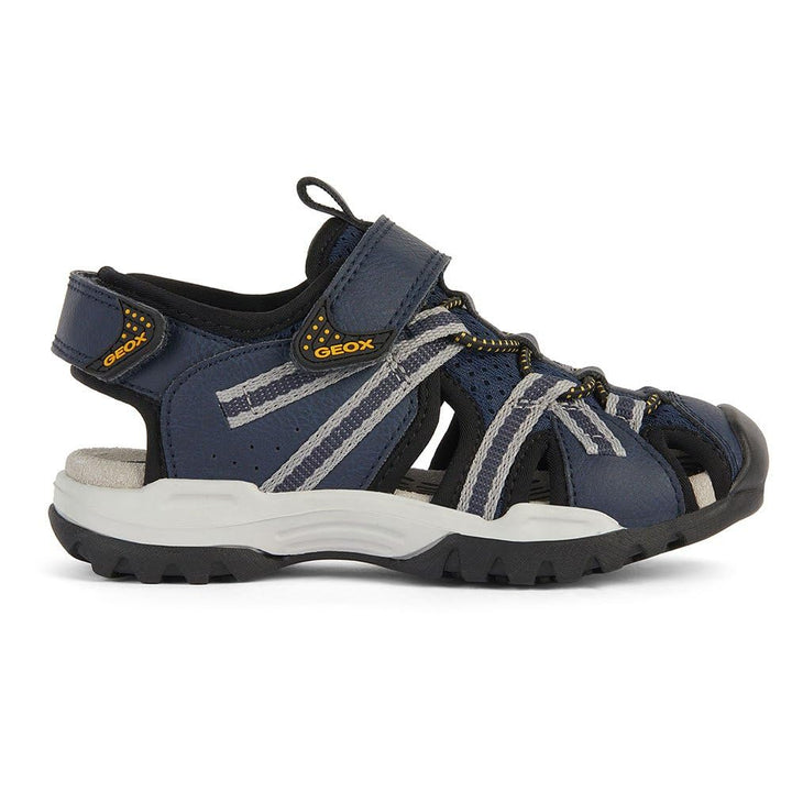 Geox Jungen J Borealis Boy BSandalen 26 EU Navy Grey, 26 EU Navy Grey