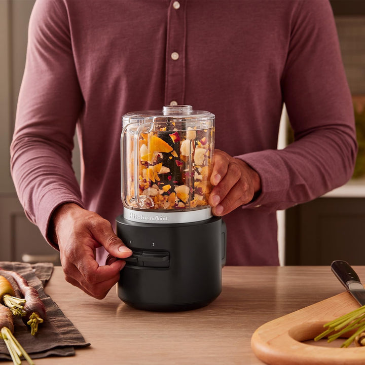 KitchenAid Kabelloser Zerkleinerer - Go Cordless - 1,18L - 2 Geschwindigkeiten und Pulse - Mit Edels
