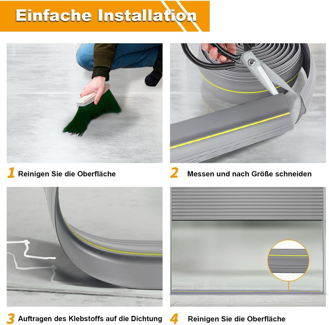 Garagentor Schwellendichtung Universeller Garagentor Dichtung Gummi DIY Garagentor Dichtung Bodenabd