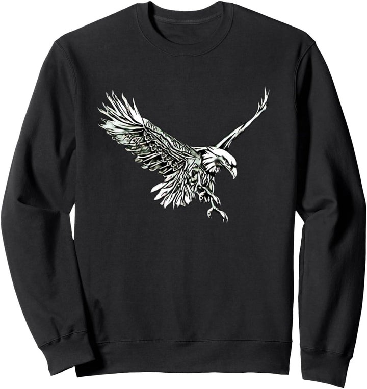 Adler Motiv Raubvogel Sweatshirt