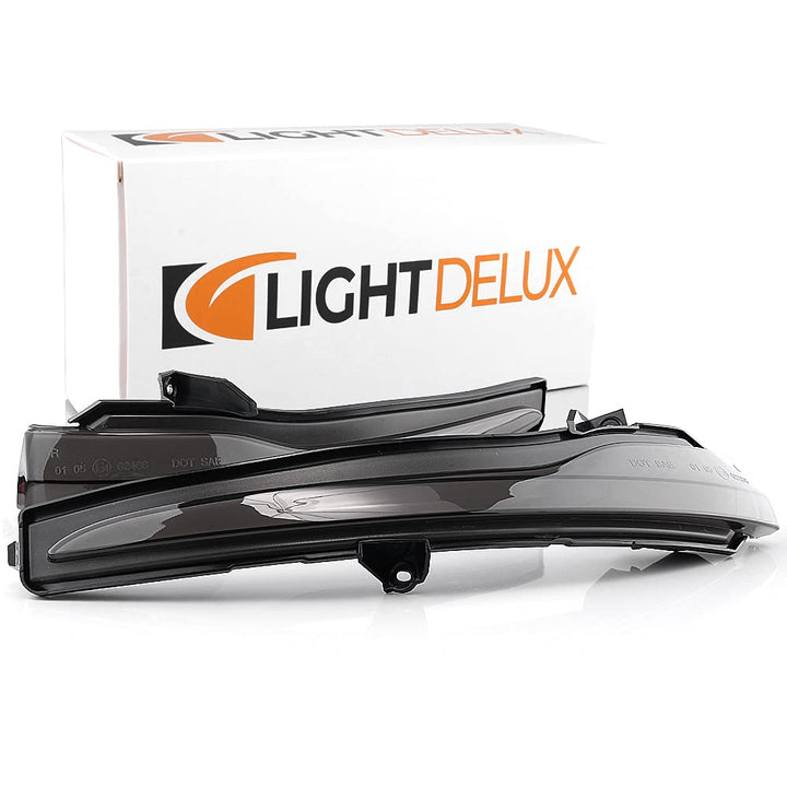 LIGHTDELUX Ersatz für LED Spiegelblinker Blinkleuchte Dynamisch Links Rechts Laufblinker mit Zulassu