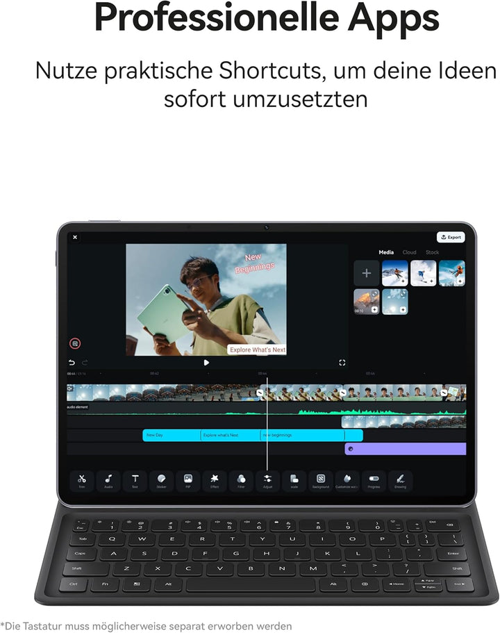HUAWEI MatePad 11.5 S 2026 Tablet, 2.8K 144Hz Ultraklares PaperMatte Display, 12+256GB, 8800 mAh Akk