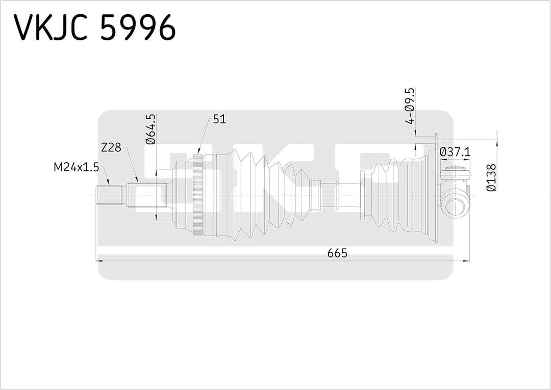 SKF VKJC 5996 Antriebswelle