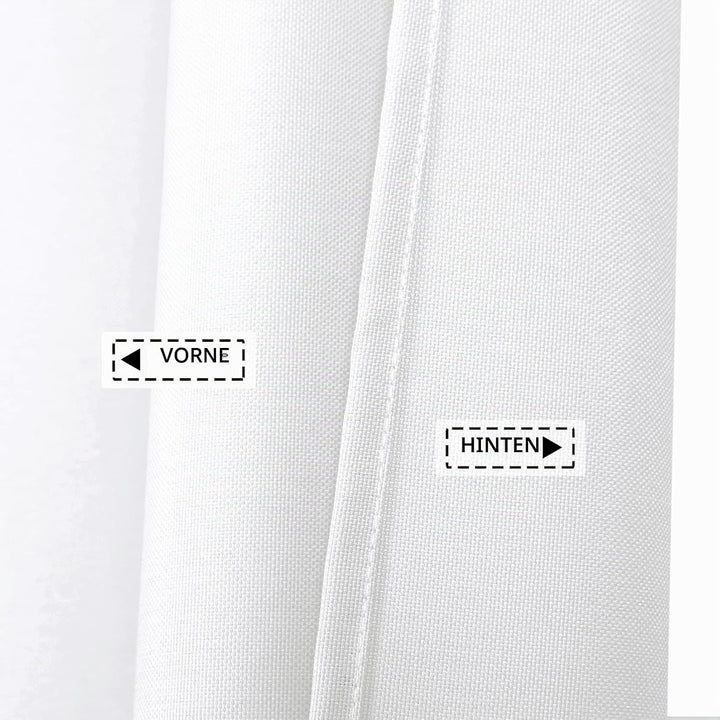 LinTimes Flachs Leinen wie 240GSM Schwerer,breiter Stoff Duschvorhang für Badezimmer mit Haken Hotel