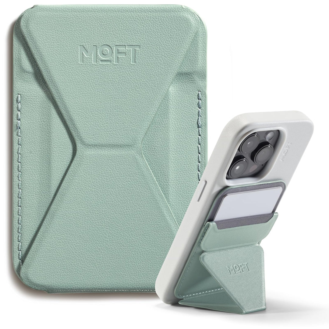 MOFT MagSafe Wallet Ständer für iPhone 15/14/13/12 Serie Kompatibel mit MagSafe, MOVAS Vegan Leder M