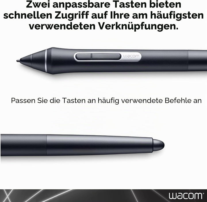 Wacom Pro Pen 2 (KP504E) - Compatible with Intuos Pro, Cintiq, Cintiq Pro & MobileStudio Pro, schwar