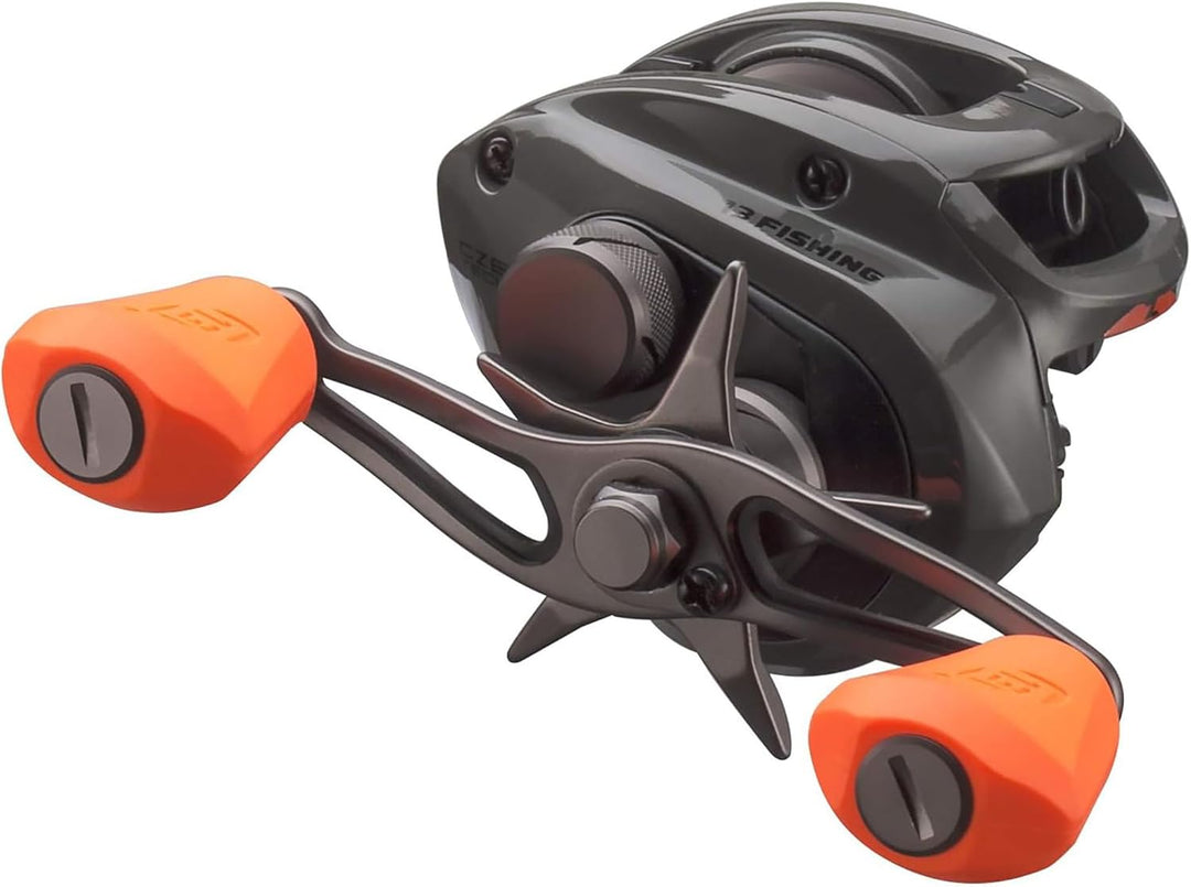 13 FISHING - Concept Z Slide - Baitcast-Rollen - inkl. Totenkopf-Kappe mit niedrigem Profil 200 Size