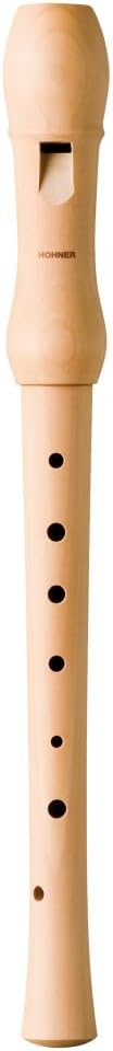 HOHNER HOB9565 Musica Line German Recorder Two Pieces Pear Wood Light Single, Single