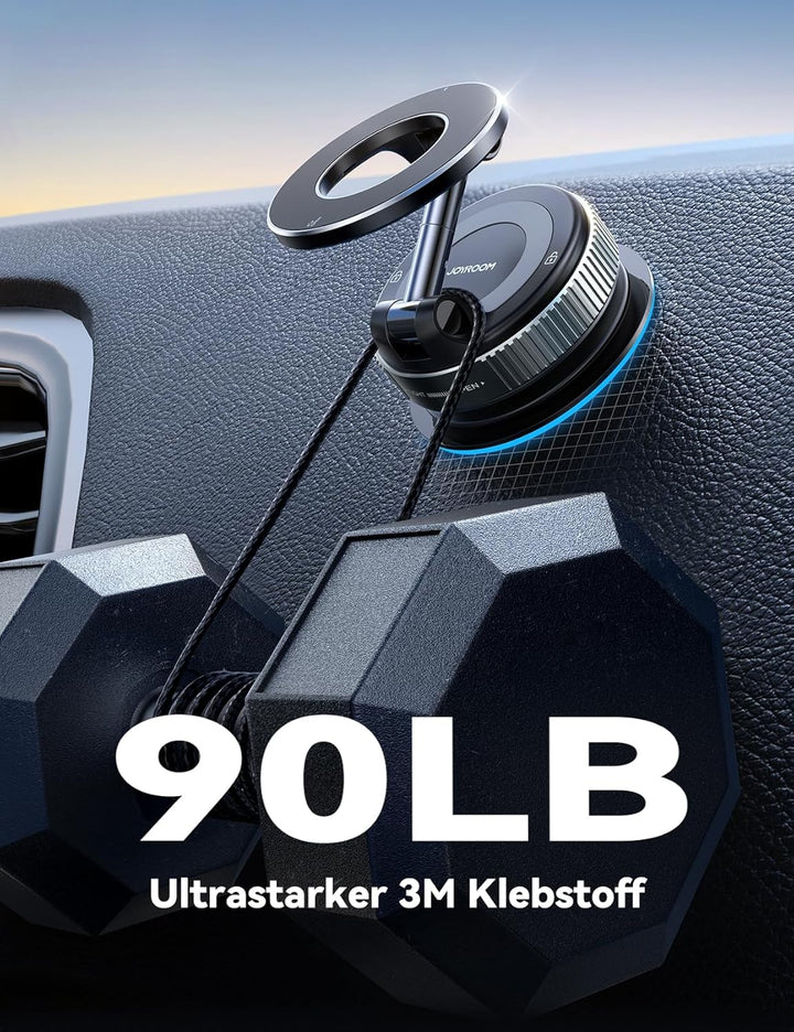 JOYROOM Vakuum Handyhalterung Auto Magnet Faltbar, Saugnapf Handy Halterung Auto Magsafe mit 360° Ve