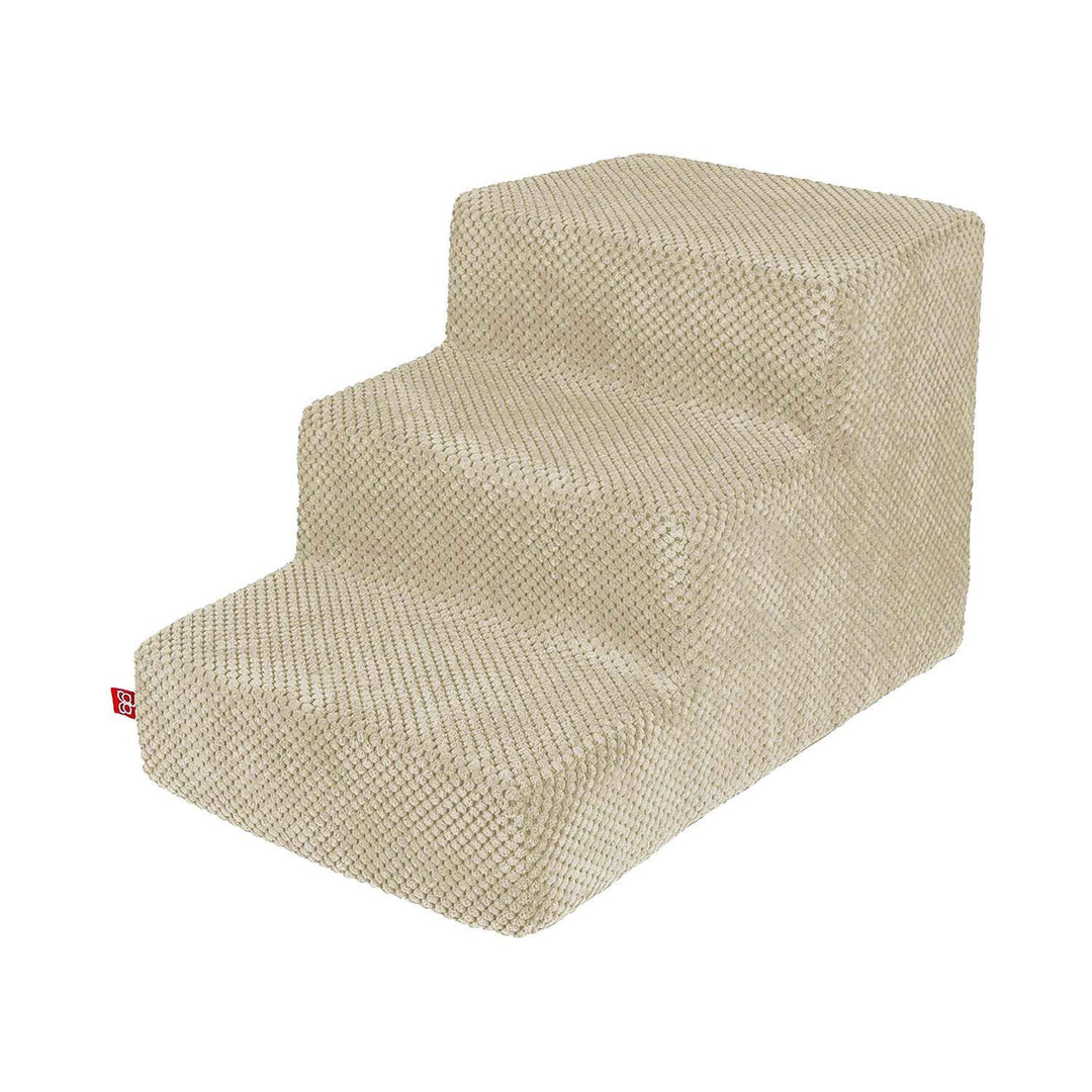 Hundetreppe 30 cm hoch | Katzentreppe Haustiertreppe | 3 Stufen | Hunde Katzen Haustier | für Bett u
