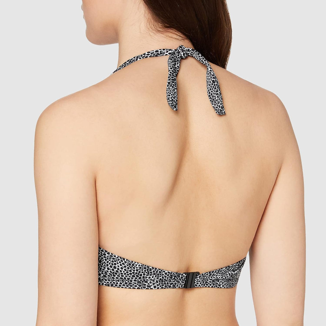 Freya Damen Run Wild Plunging Halter Biking Top with Underwire Bikini 65E Schwarz, 65E Schwarz
