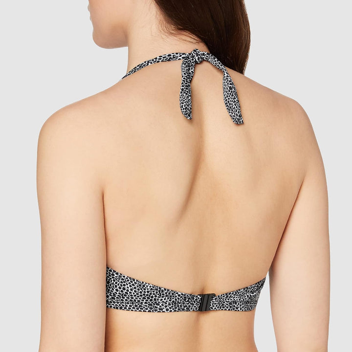 Freya Damen Run Wild Plunging Halter Biking Top with Underwire Bikini 65E Schwarz, 65E Schwarz